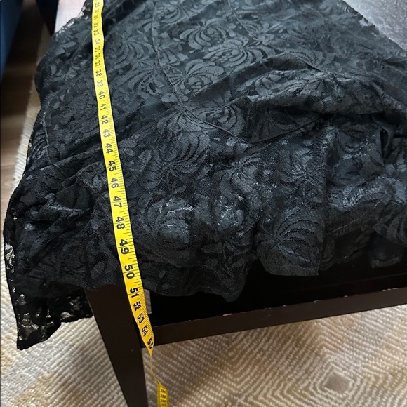 Vintage Jasmine by K.V.M Black Fit and Flare Lace And Beaded Maxi Dress - Picture 10 of 11